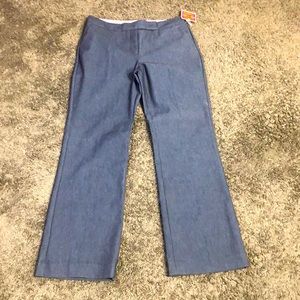 ISAAC MIZRAHI For target women’s size 8 dark gray light black dress pants NWT